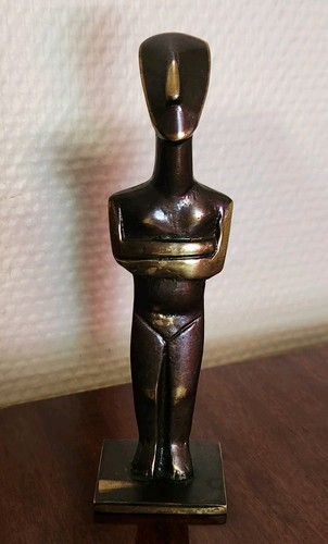 Statuette bronze patiné style - patiné,