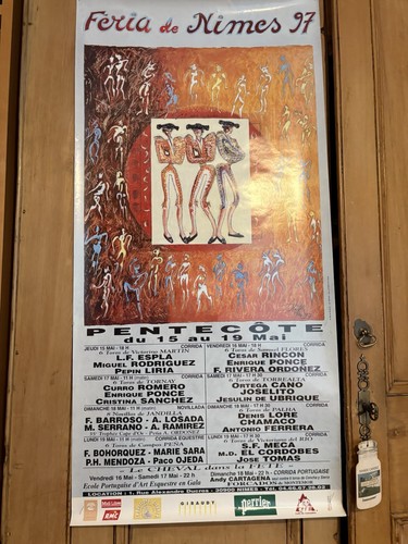 Affiche feria nîmes 1997 - affiche,