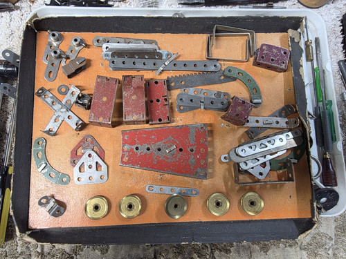 Meccano bunch parts - meccano, of