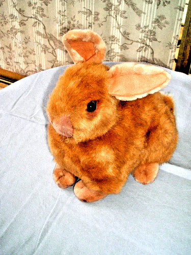 Ancienne peluche doudou lapin