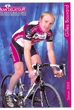 CYCLISME carte cycliste GILLES BOUVARD équipe JEAN DELATOUR 2002