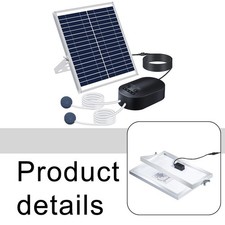 Poisson Oxygénateur Aquarium Aérateur Fonctionnement Nuit Panneau Solaire Rég