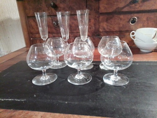 Lot verres cognac - 6, à