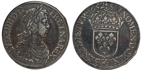 Louis xiv ecu - xiv, la