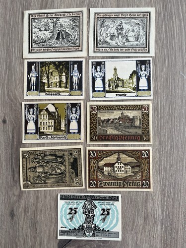 Lot billets allemand - lot,