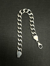 Belle Bracelet Gourmette En Argent Massif