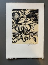 lithographie sérigraphie noir