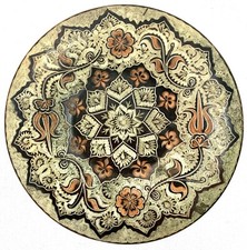 ASSIETTE DÉCORATIVE EN CUIVRE