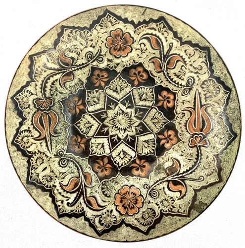Assiette décorative cuivre - assiette,