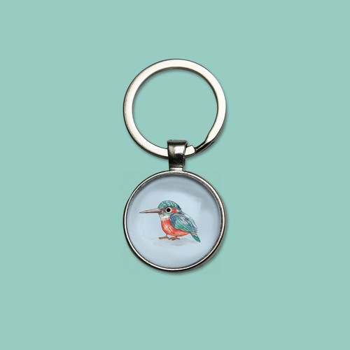 Porte clés oiseau martin - porte-clés,