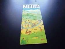 Dépliant pub Guide plan Station ski alpinisme Zurich  Suisse 1935