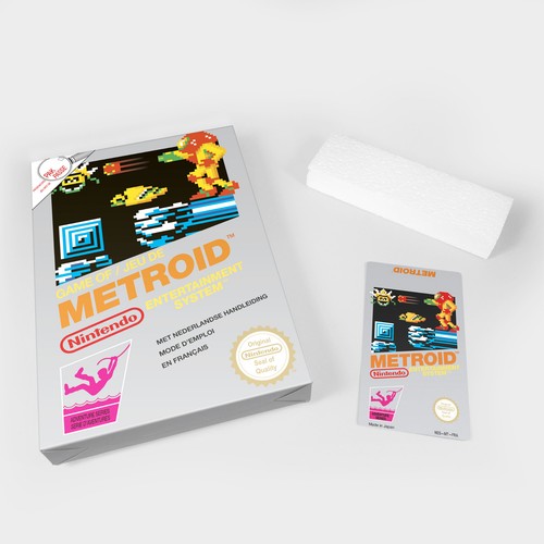 Boite nes box - nes, metroid