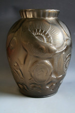 ANCIEN VASE ART DECO PIERRE D'AVESN EN VERRE