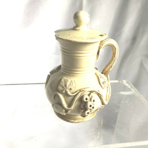Pot lait couvert faience - couvert,