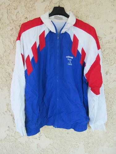 Veste adidas vintage bleu - veste,