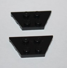 Lego Black Wedge Plate 2x4 ref