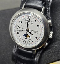 Rare Eberhard & Co. Moonphase Chronograph Triple Calendar