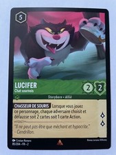 Carte Disney Lorcana Rare Chapitre 2 LUCIFER Chat sournois 85/204 NEUF FR