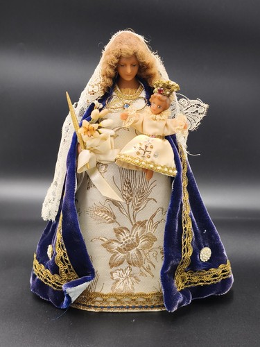 Statue marie jésus cire - jésus,
