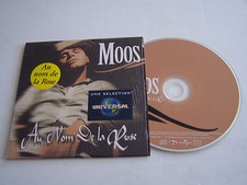 CD SINGLE DE MOOS , AU NOM DE LA ROSE  , 2 TITRES . TRES BON ETAT .