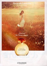 Publicité papier Parfum. Perfume ad. L'OCCITANE EN PROVENCE  Terre de Lumière