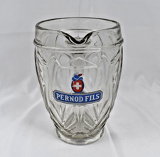ANCIEN PICHET PUBLICITAIRE EN VERRE PASTIS PERNOD FILS ANIS ANNEES 1940