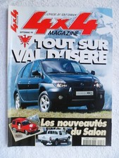 4X4 MAGAZINE N°216 09/1999 SALON VAL D'ISERE SCENIC RX4 PAJERO PININ OPEL CAMPO
