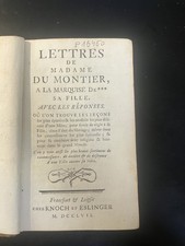 Lettres de Mme de Montier