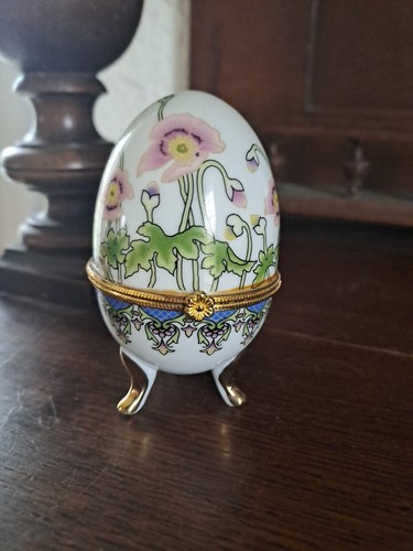 Oeuf porcelaine pilulier - oeuf, en