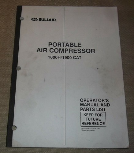 Sullair 1600h 1900 caterpillar - sullair,