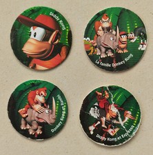 Lot de 4 Pogs Donkey Kong 2 8