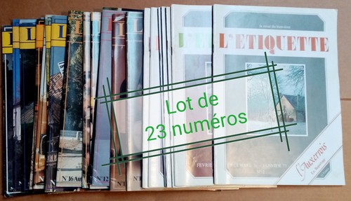 Lot numéros l etiquette - 23,