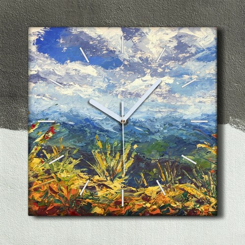 Horloge murale sur toile - , 30x30