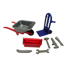 sympa brouette + diable   Playmobil ( ouvrier , chantier , travaux    ) 1106