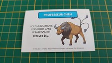 Professeur Chen Tauros pièce détachée jeu Monopoly Pokémon édition Kanto C43