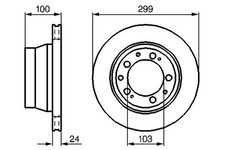 BOSCH Disque de frein PORSCHE