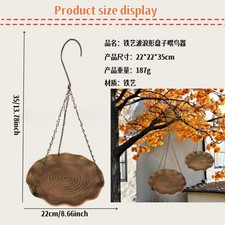 Bain d'oiseaux suspendu