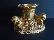 PETIT BOUGEOIR RESINE DORÉ