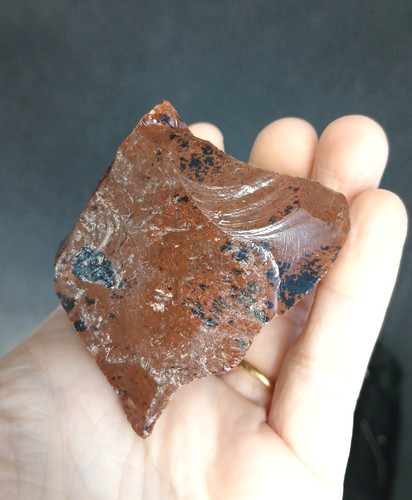 Obsidienne acajou brune - , ou