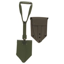 Bw Bundeswehr Pelle Pliante avec Sac Armée Bêche de Champ Olive Avec Étui Neuf