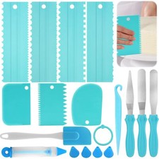 Kit Patisserie Accessoire Professionnel avec 7 Grattoirs à Gâteau 3 Palettes ...