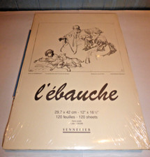 Papier à dessin - L'ébauche - SENNELIER - 29,7 x 42 cm - 120 feuilles -