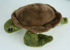 A3. DOUDOU PELUCHE WILD REPUBLIC TORTUE D'EAU DOUCE MARRON VERT 24cm - TTBE