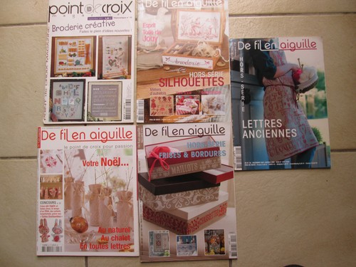Lot revues broderie - lot, de