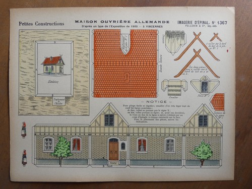 Maquette papier maison - maquette,