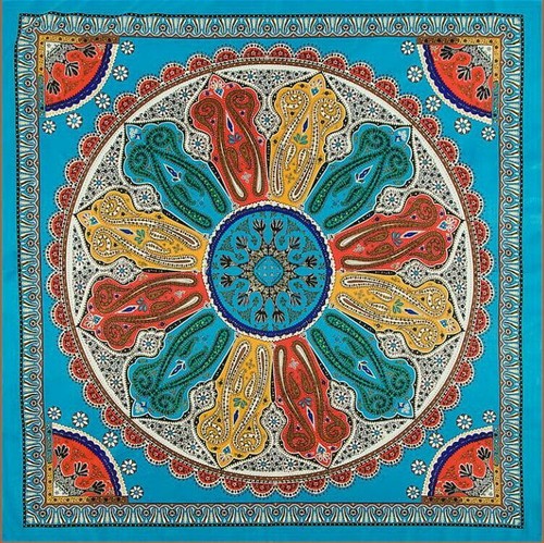 Carré soie neuf motif - carré, neuf,
