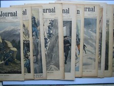 LOT  10 N° OLD MAGAZINE PETIT JOURNAL MONTAGNE CHASSEURS ALPINS ALPES INFANTERIE