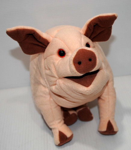 Folkmanis plush pig hand - folkmanis,