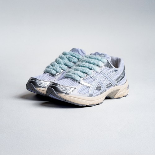 Lacets fluffy épais bleu - fluffy,