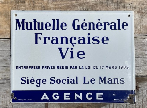 Plaque émaillée utilité - plaque, -d'utilité